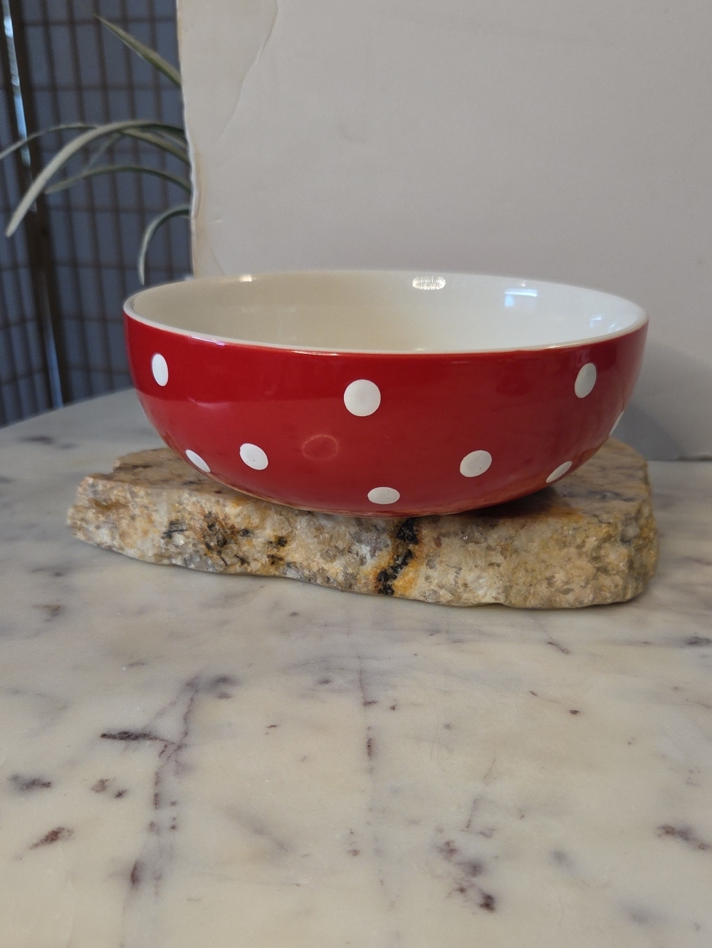 Vintage | Spode "Baking Days" Red & White Polka Dot Bowl 7"